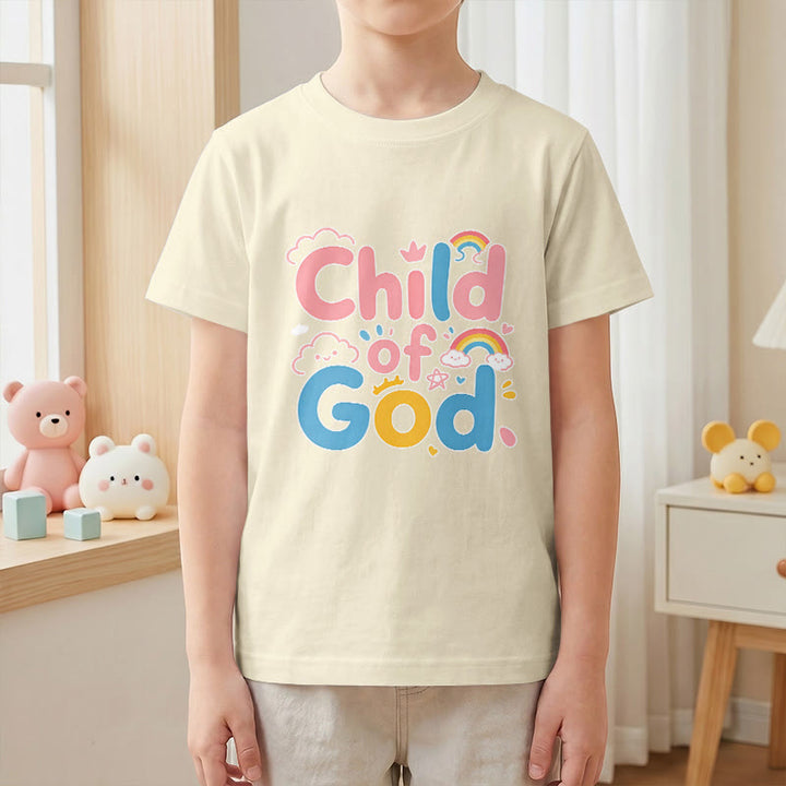 Christianartworkshop Erhebendes Kinder-T-Shirt mit Regenbogenakzenten „Kind Gottes“ - image 22
