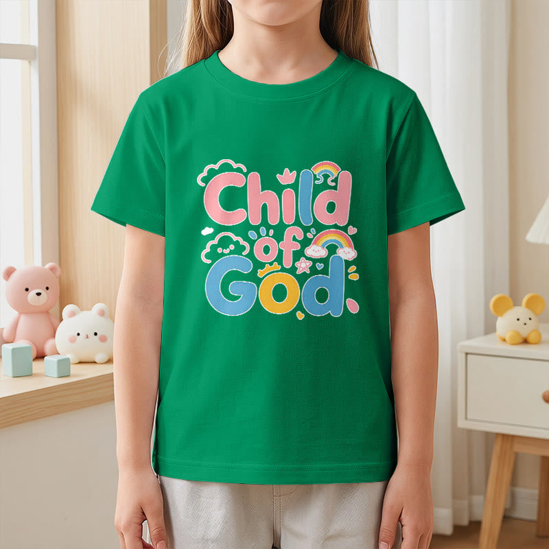 Christianartworkshop Erhebendes Kinder-T-Shirt mit Regenbogenakzenten „Kind Gottes“ - image 14