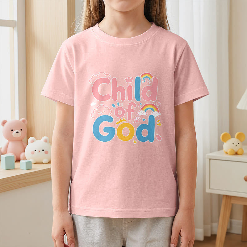Christianartworkshop Erhebendes Kinder-T-Shirt mit Regenbogenakzenten „Kind Gottes“ - image 11