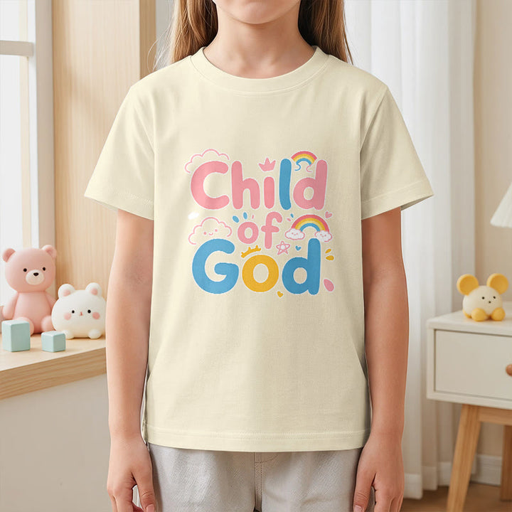 Christianartworkshop Erhebendes Kinder-T-Shirt mit Regenbogenakzenten „Kind Gottes“ - image 23