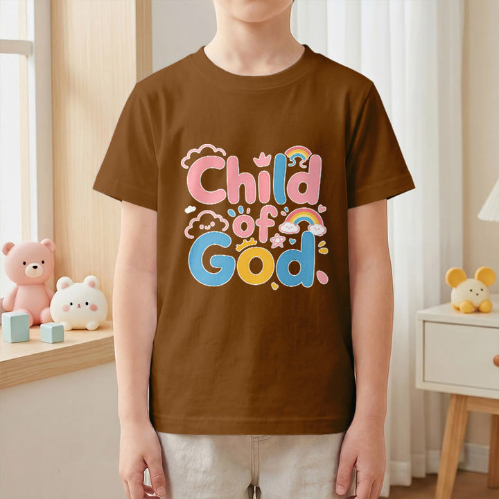 Christianartworkshop Erhebendes Kinder-T-Shirt mit Regenbogenakzenten „Kind Gottes“ - image 19