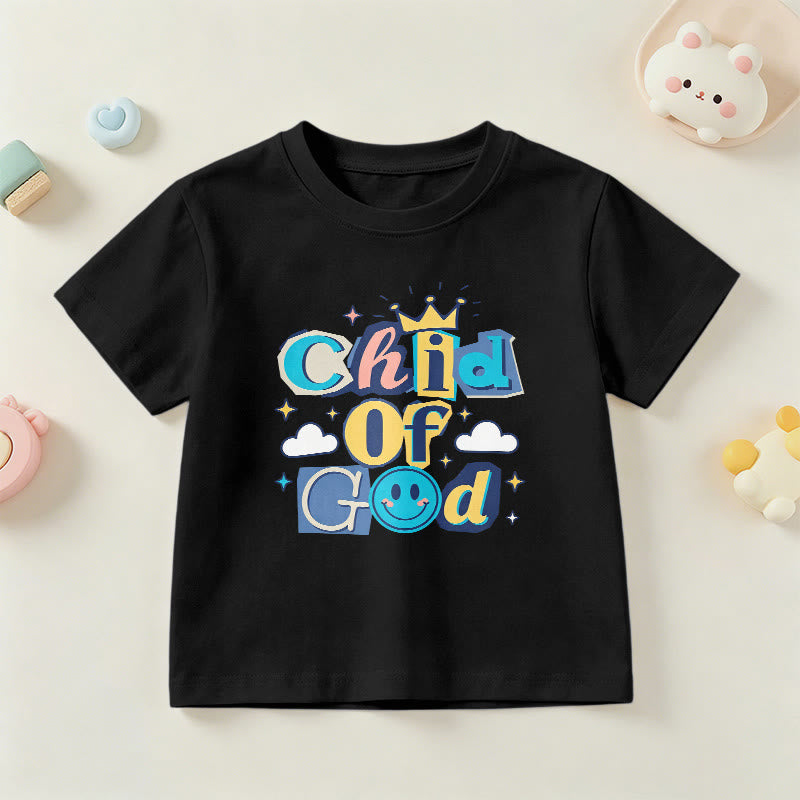 Christianartworkshop Verspieltes Kronen- und Sternenmotiv – Kinder-T-Shirt „Gotteskind“ - Schwarz - US/GB/AU 14, EU 170 - image 24