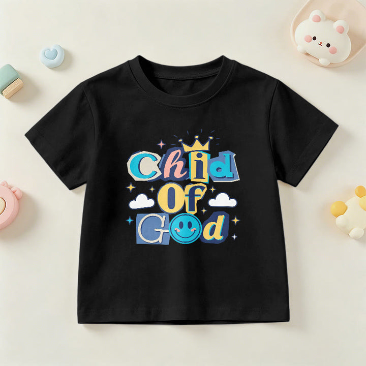 Christianartworkshop Verspieltes Kronen- und Sternenmotiv – Kinder-T-Shirt „Gotteskind“ - Schwarz - US/GB/AU 14, EU 170 - image 24