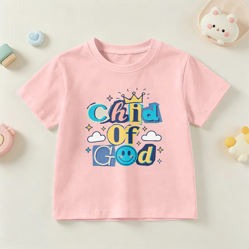 Christianartworkshop Verspieltes Kronen- und Sternenmotiv – Kinder-T-Shirt „Gotteskind“ - Rosa - US/GB/AU 14, EU 170 - image 12