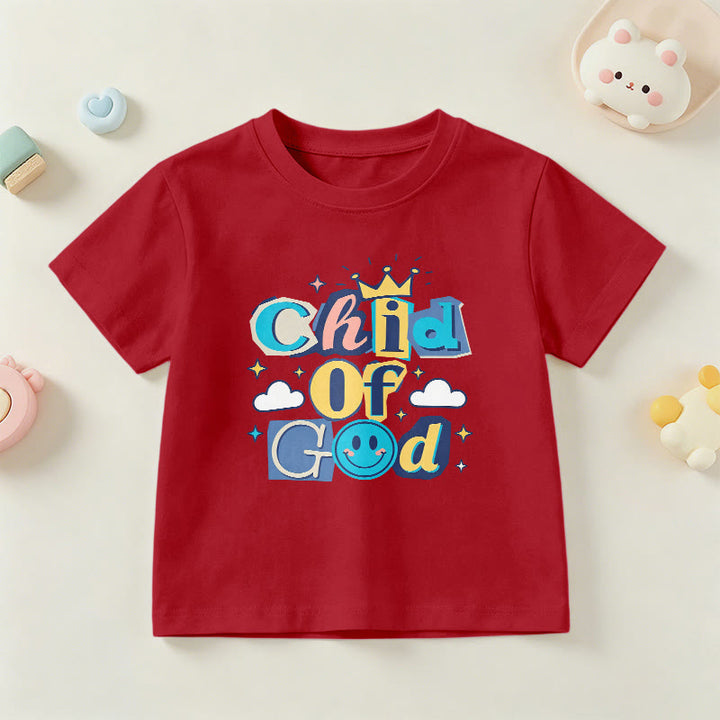 Christianartworkshop Verspieltes Kronen- und Sternenmotiv – Kinder-T-Shirt „Gotteskind“ - Rot - US/GB/AU 14, EU 170 - image 9