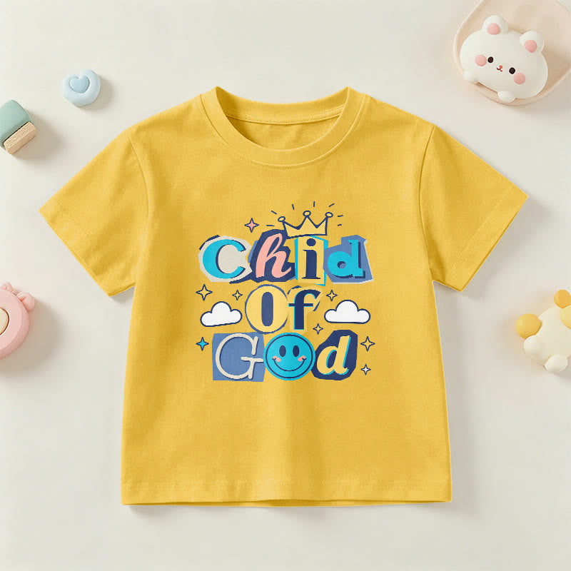 Christianartworkshop Verspieltes Kronen- und Sternenmotiv – Kinder-T-Shirt „Gotteskind“ - Gelb - US/GB/AU 14, EU 170 - image 27
