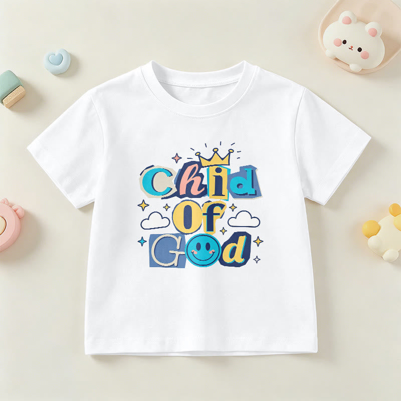 Christianartworkshop Verspieltes Kronen- und Sternenmotiv – Kinder-T-Shirt „Gotteskind“ - Weiß - US/GB/AU 14, EU 170 - image 18