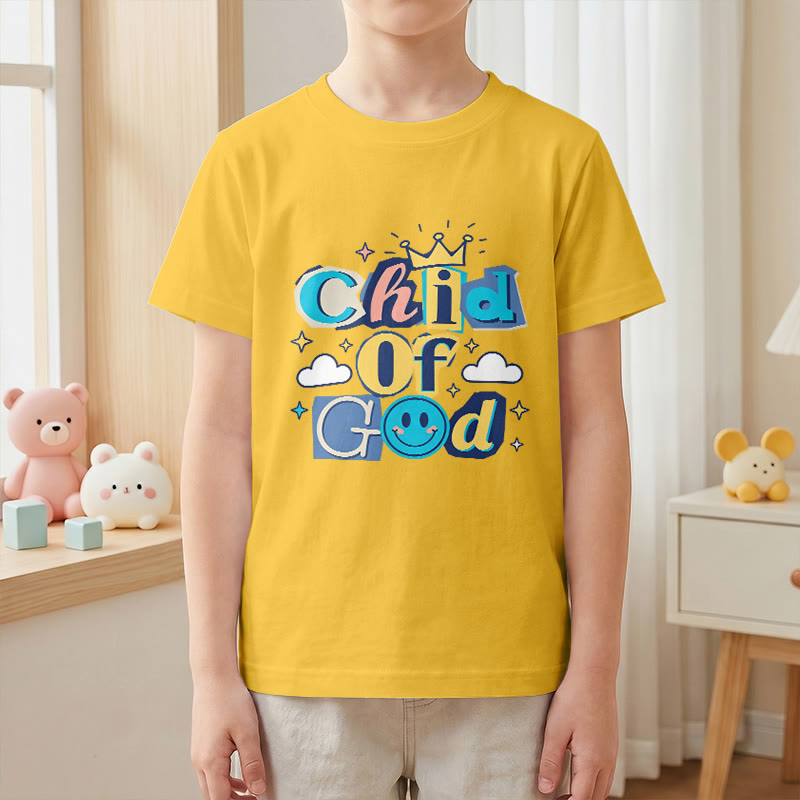 Christianartworkshop Verspieltes Kronen- und Sternenmotiv – Kinder-T-Shirt „Gotteskind“ - image 28