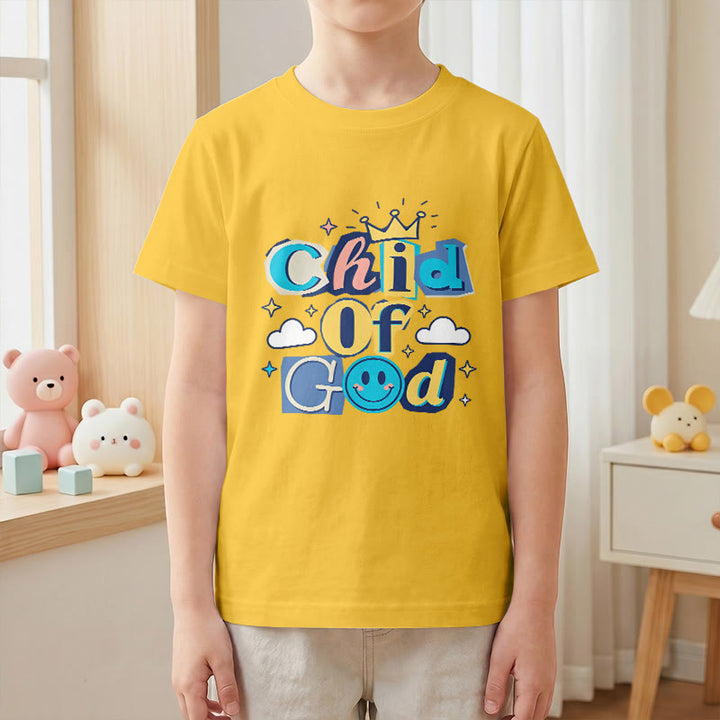 Christianartworkshop Verspieltes Kronen- und Sternenmotiv – Kinder-T-Shirt „Gotteskind“ - image 28