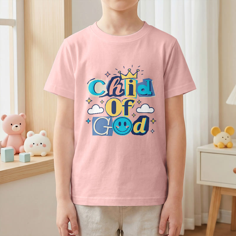 Christianartworkshop Verspieltes Kronen- und Sternenmotiv – Kinder-T-Shirt „Gotteskind“ - image 13