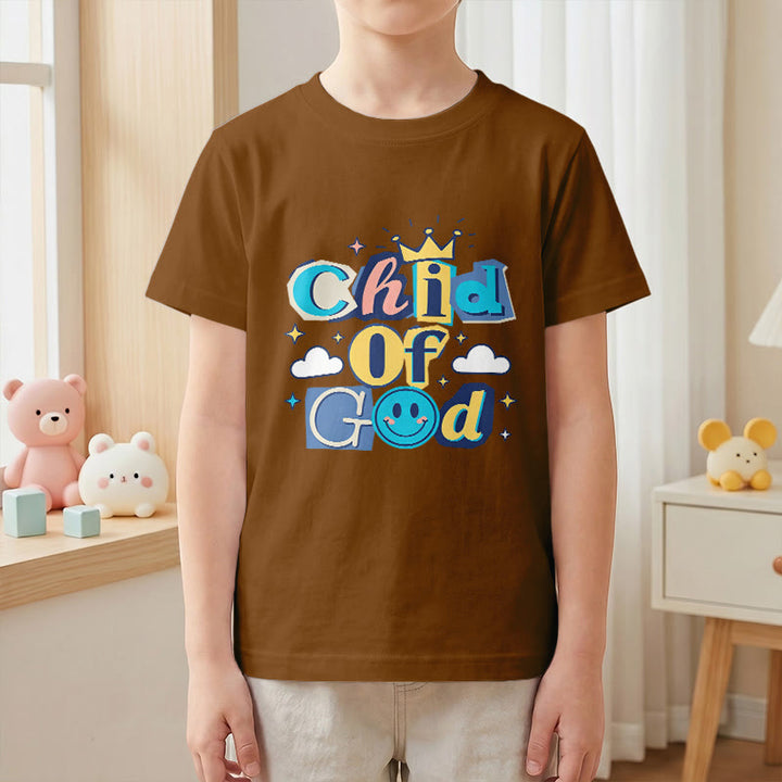 Christianartworkshop Verspieltes Kronen- und Sternenmotiv – Kinder-T-Shirt „Gotteskind“ - image 22