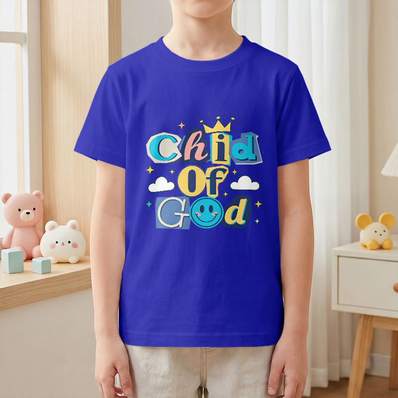 Christianartworkshop Verspieltes Kronen- und Sternenmotiv – Kinder-T-Shirt „Gotteskind“ - image 4