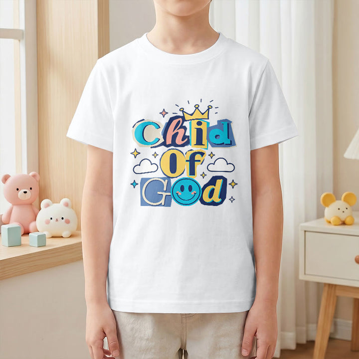 Christianartworkshop Verspieltes Kronen- und Sternenmotiv – Kinder-T-Shirt „Gotteskind“ - image 19