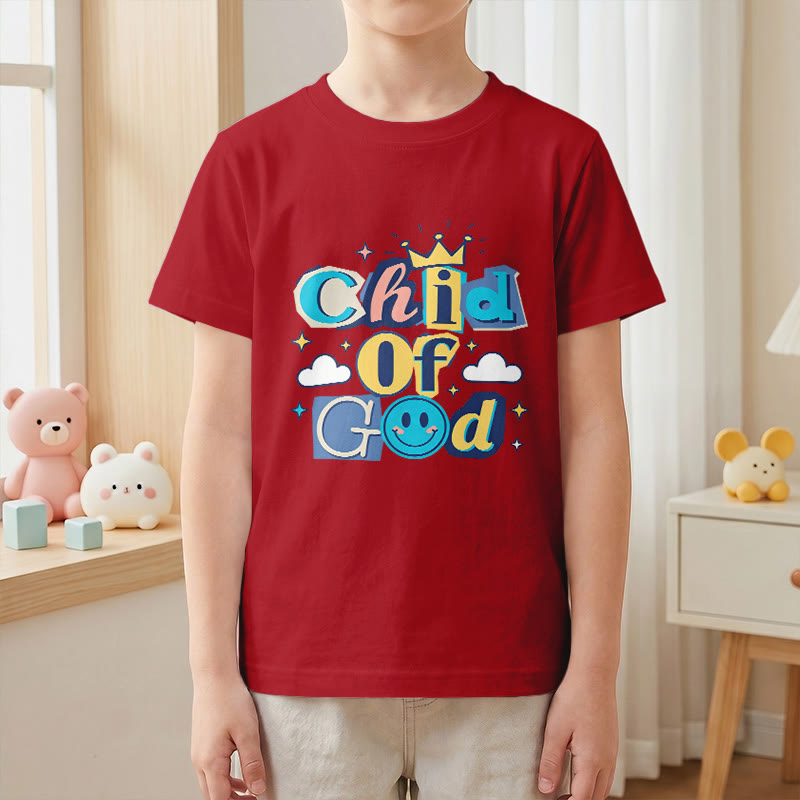 Christianartworkshop Verspieltes Kronen- und Sternenmotiv – Kinder-T-Shirt „Gotteskind“ - image 10