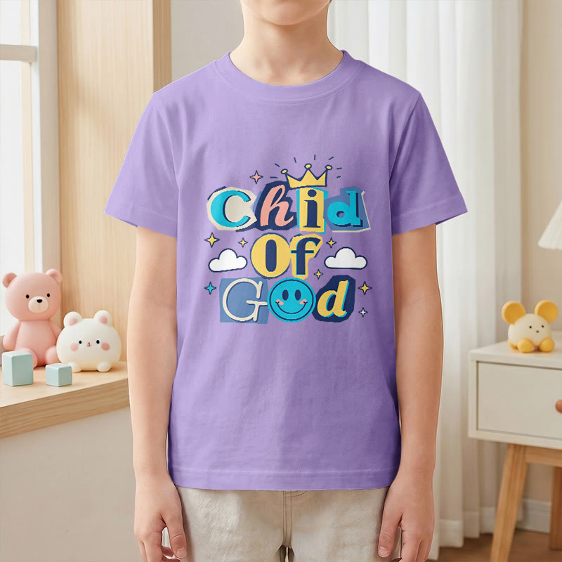 Christianartworkshop Verspieltes Kronen- und Sternenmotiv – Kinder-T-Shirt „Gotteskind“ - image 7