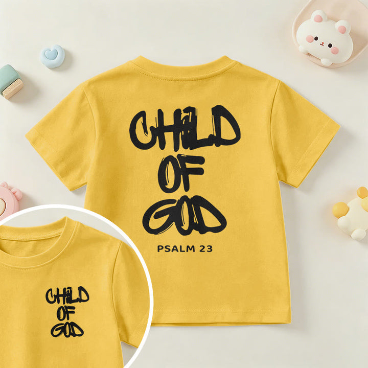 Christianartworkshop Andachts-T-Shirt mit Bibelvers „Kind Gottes“ aus Psalm 23 - Gelb - US/GB/AU 14, EU 170 - image 45