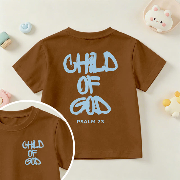Christianartworkshop Andachts-T-Shirt mit Bibelvers „Kind Gottes“ aus Psalm 23 - Braun - US/GB/AU 14, EU 170 - image 30