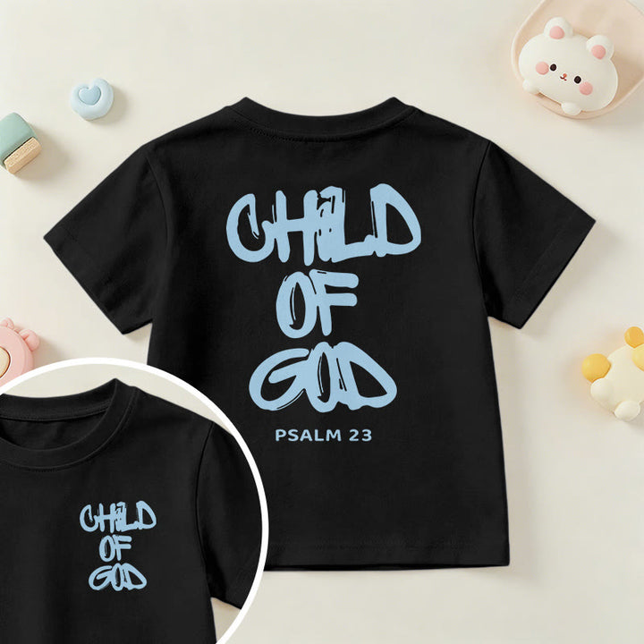 Christianartworkshop Andachts-T-Shirt mit Bibelvers „Kind Gottes“ aus Psalm 23 - Schwarz - US/GB/AU 14, EU 170 - image 40