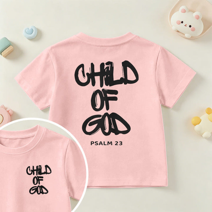 Christianartworkshop Andachts-T-Shirt mit Bibelvers „Kind Gottes“ aus Psalm 23 - Rosa - US/GB/AU 14, EU 170 - image 20