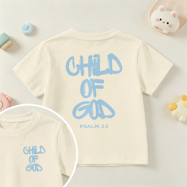 Christianartworkshop Andachts-T-Shirt mit Bibelvers „Kind Gottes“ aus Psalm 23 - Beige - US/GB/AU 14, EU 170 - image 35