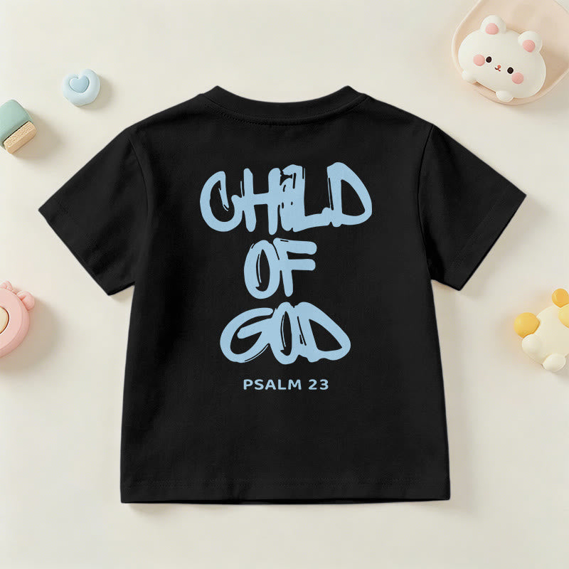 Christianartworkshop Andachts-T-Shirt mit Bibelvers „Kind Gottes“ aus Psalm 23 - image 44