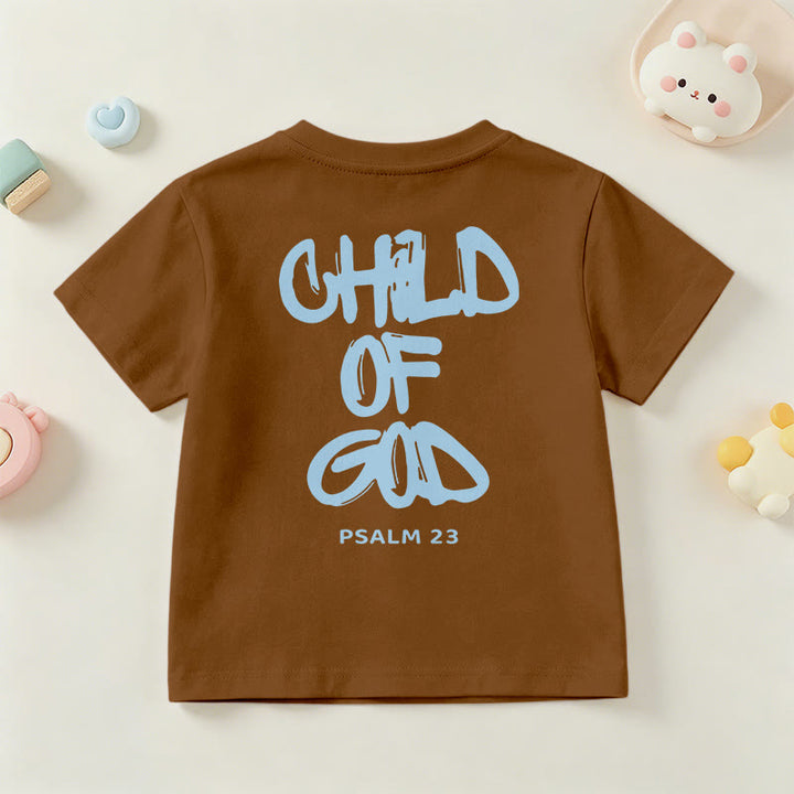 Christianartworkshop Andachts-T-Shirt mit Bibelvers „Kind Gottes“ aus Psalm 23 - image 34