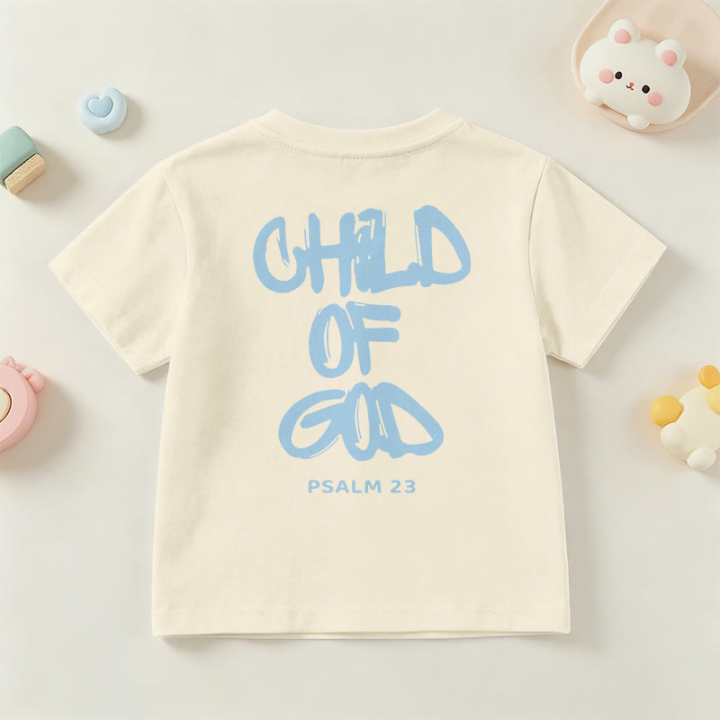 Christianartworkshop Andachts-T-Shirt mit Bibelvers „Kind Gottes“ aus Psalm 23 - image 39