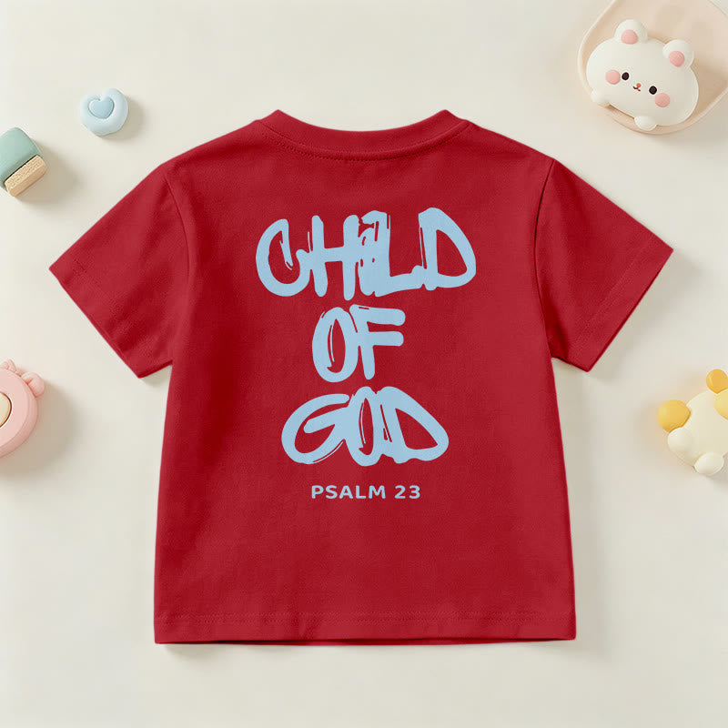 Christianartworkshop Andachts-T-Shirt mit Bibelvers „Kind Gottes“ aus Psalm 23 - image 19