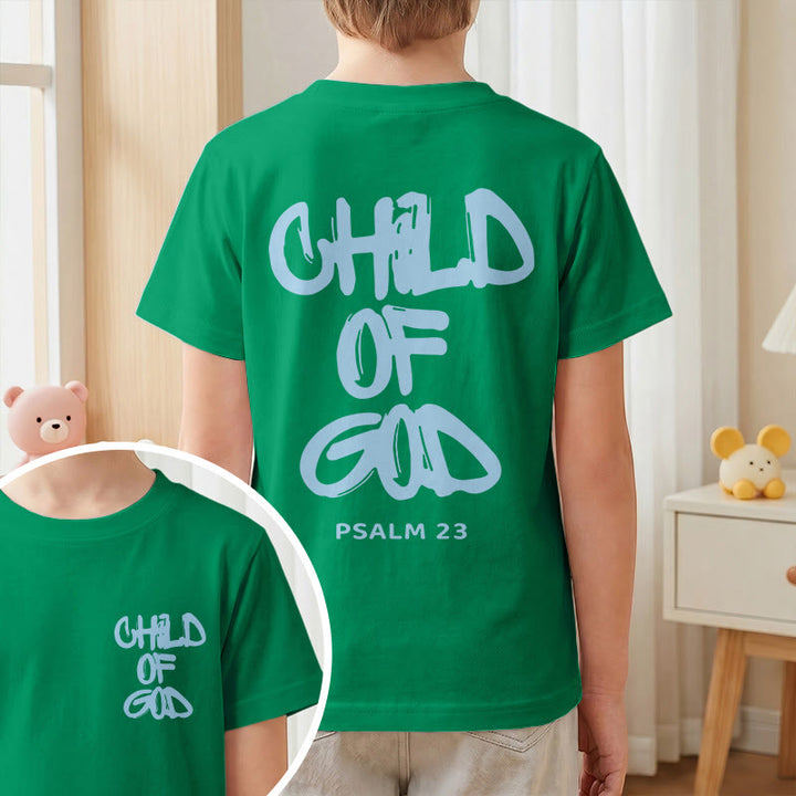 Christianartworkshop Andachts-T-Shirt mit Bibelvers „Kind Gottes“ aus Psalm 23 - image 26