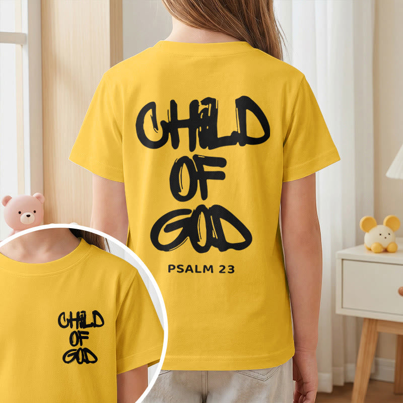 Christianartworkshop Andachts-T-Shirt mit Bibelvers „Kind Gottes“ aus Psalm 23 - image 47