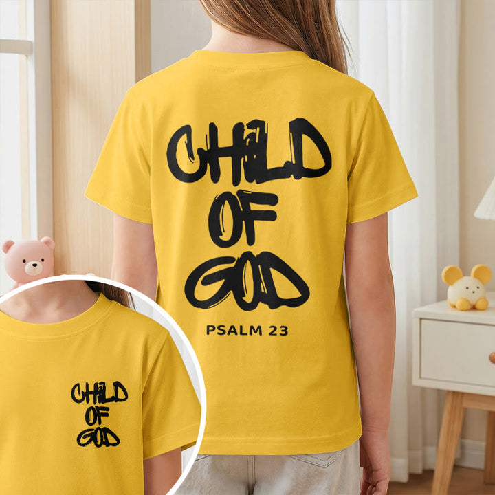 Christianartworkshop Andachts-T-Shirt mit Bibelvers „Kind Gottes“ aus Psalm 23 - image 47
