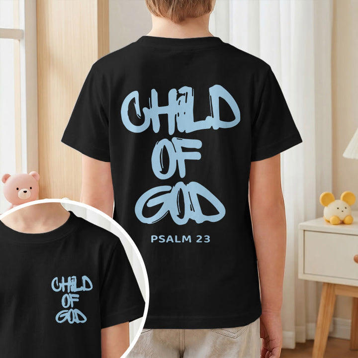 Christianartworkshop Andachts-T-Shirt mit Bibelvers „Kind Gottes“ aus Psalm 23 - image 41
