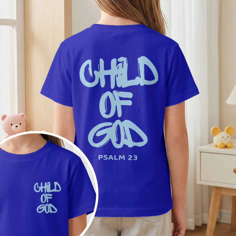 Christianartworkshop Andachts-T-Shirt mit Bibelvers „Kind Gottes“ aus Psalm 23 - image 7