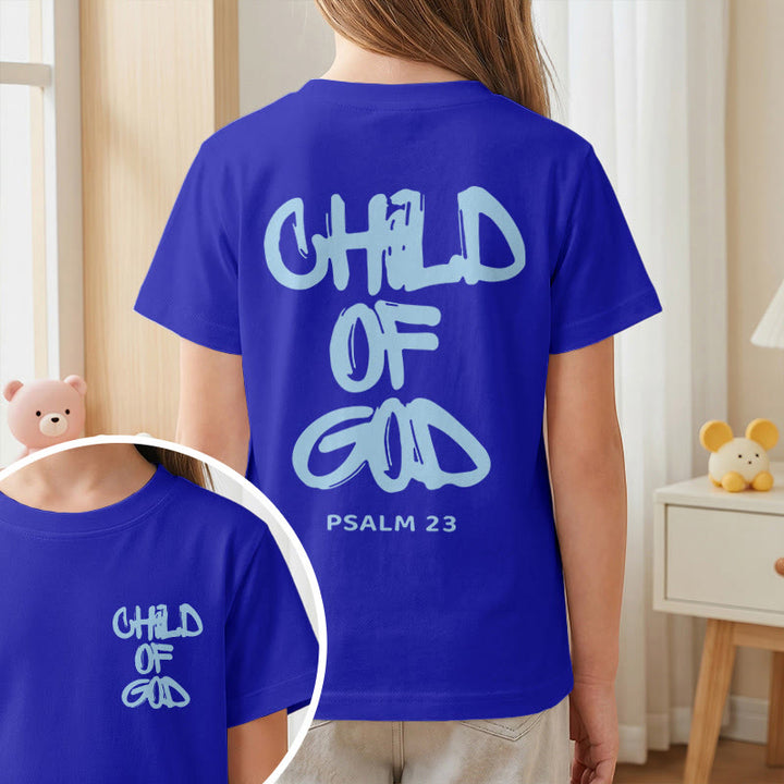 Christianartworkshop Andachts-T-Shirt mit Bibelvers „Kind Gottes“ aus Psalm 23 - image 7