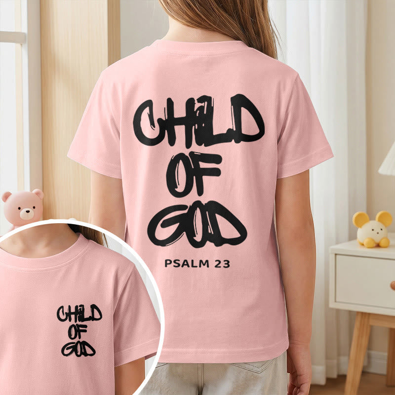Christianartworkshop Andachts-T-Shirt mit Bibelvers „Kind Gottes“ aus Psalm 23 - image 24