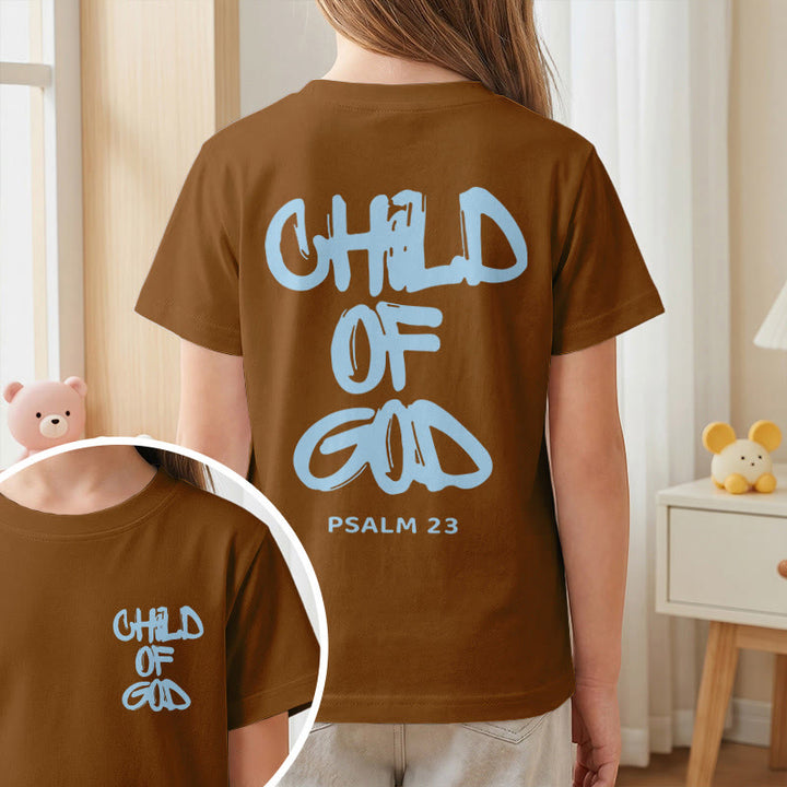Christianartworkshop Andachts-T-Shirt mit Bibelvers „Kind Gottes“ aus Psalm 23 - image 32