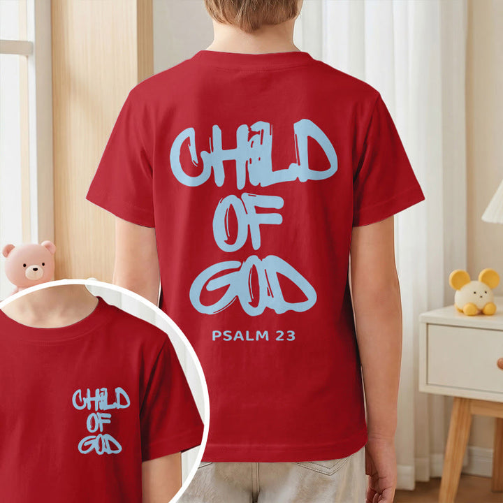 Christianartworkshop Andachts-T-Shirt mit Bibelvers „Kind Gottes“ aus Psalm 23 - image 16