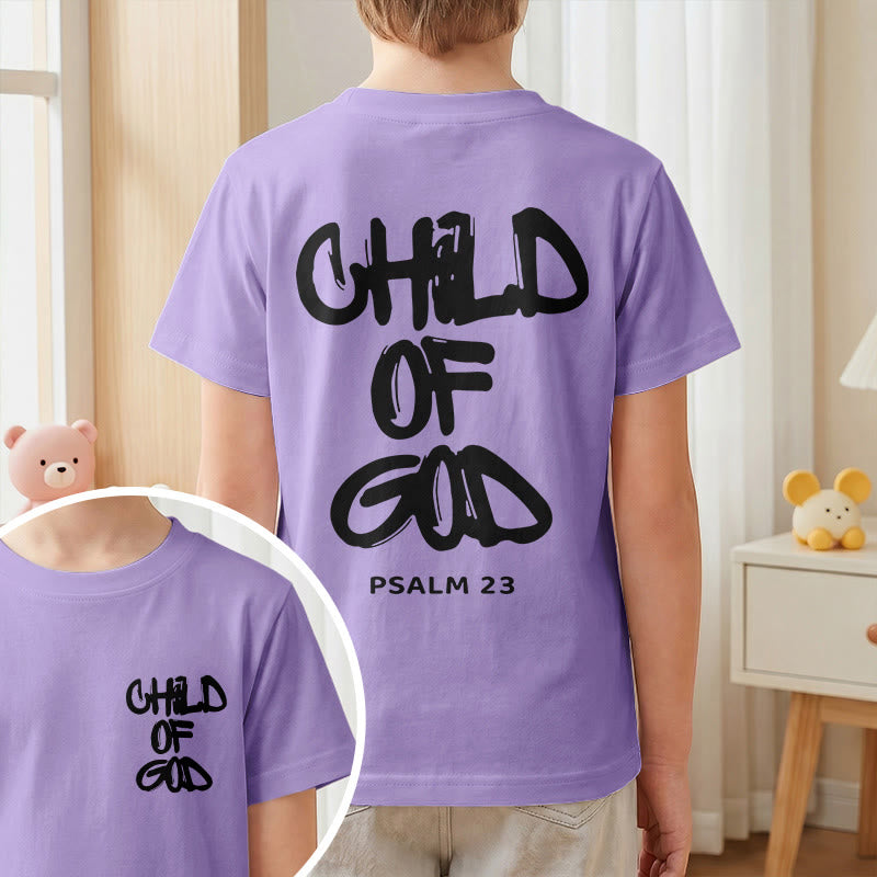 Christianartworkshop Andachts-T-Shirt mit Bibelvers „Kind Gottes“ aus Psalm 23 - image 11