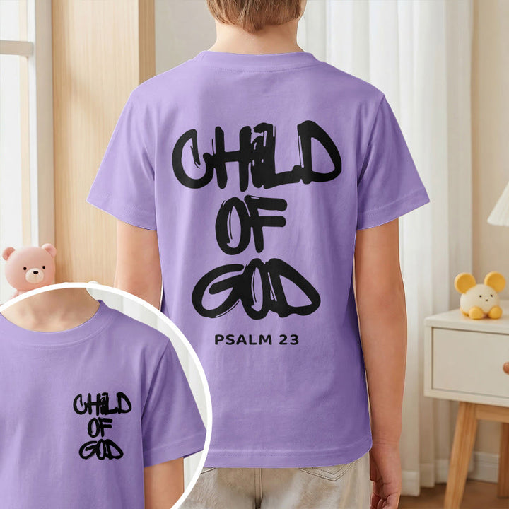 Christianartworkshop Andachts-T-Shirt mit Bibelvers „Kind Gottes“ aus Psalm 23 - image 11