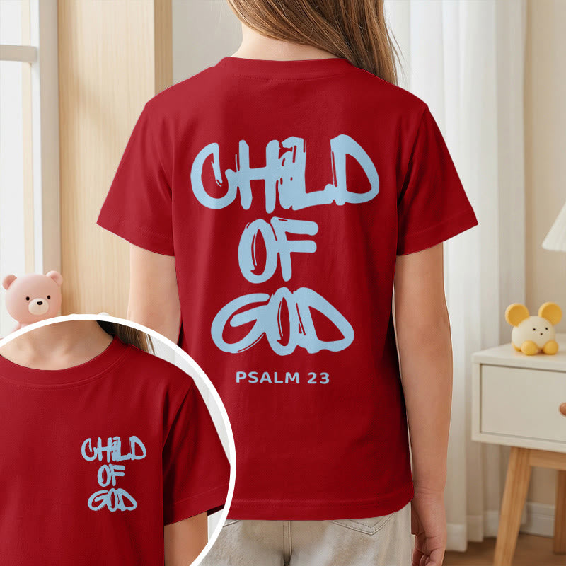 Christianartworkshop Andachts-T-Shirt mit Bibelvers „Kind Gottes“ aus Psalm 23 - image 17