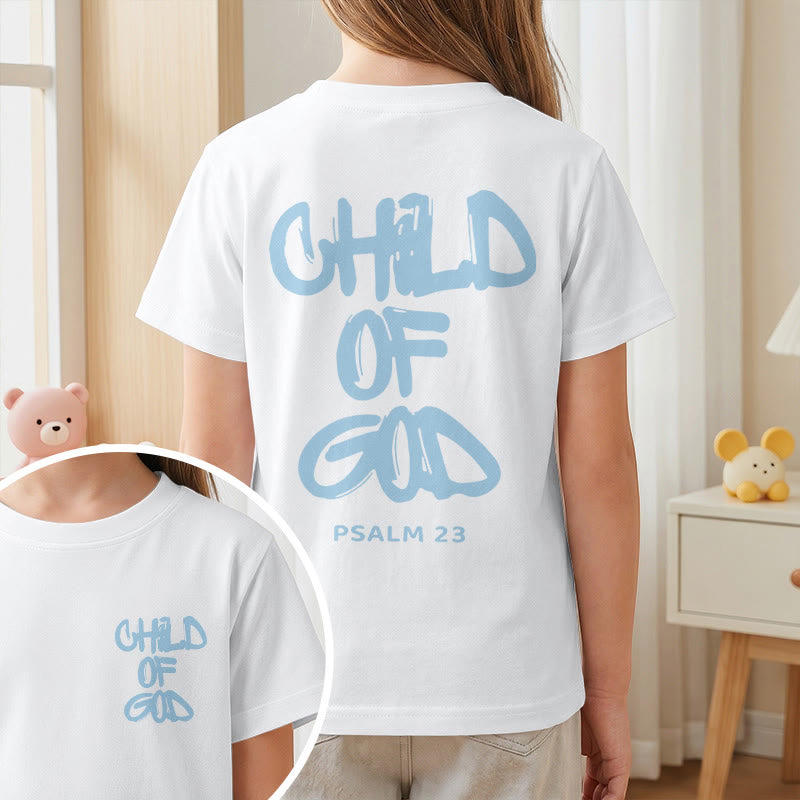 Christianartworkshop Andachts-T-Shirt mit Bibelvers „Kind Gottes“ aus Psalm 23 - image 2