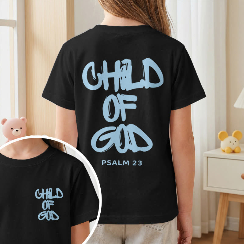 Christianartworkshop Andachts-T-Shirt mit Bibelvers „Kind Gottes“ aus Psalm 23 - image 42