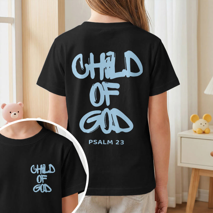Christianartworkshop Andachts-T-Shirt mit Bibelvers „Kind Gottes“ aus Psalm 23 - image 42