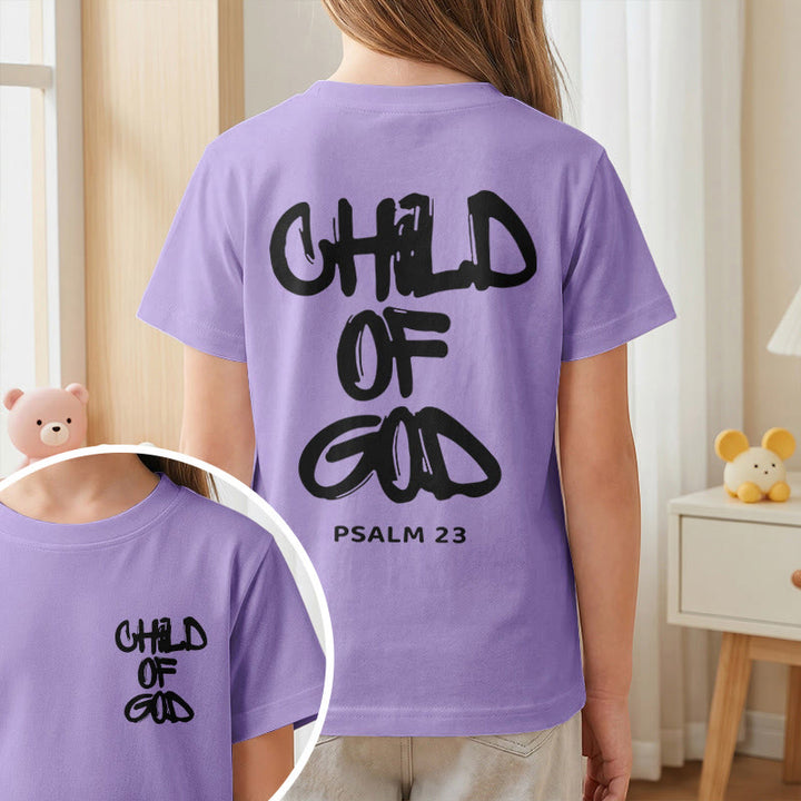 Christianartworkshop Andachts-T-Shirt mit Bibelvers „Kind Gottes“ aus Psalm 23 - image 12