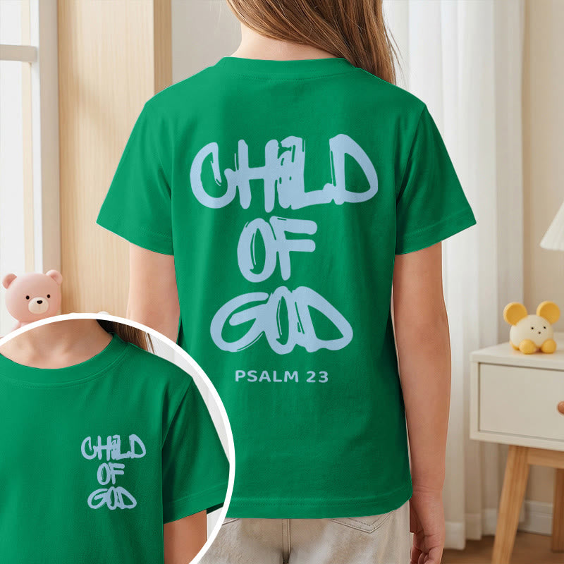 Christianartworkshop Andachts-T-Shirt mit Bibelvers „Kind Gottes“ aus Psalm 23 - image 27