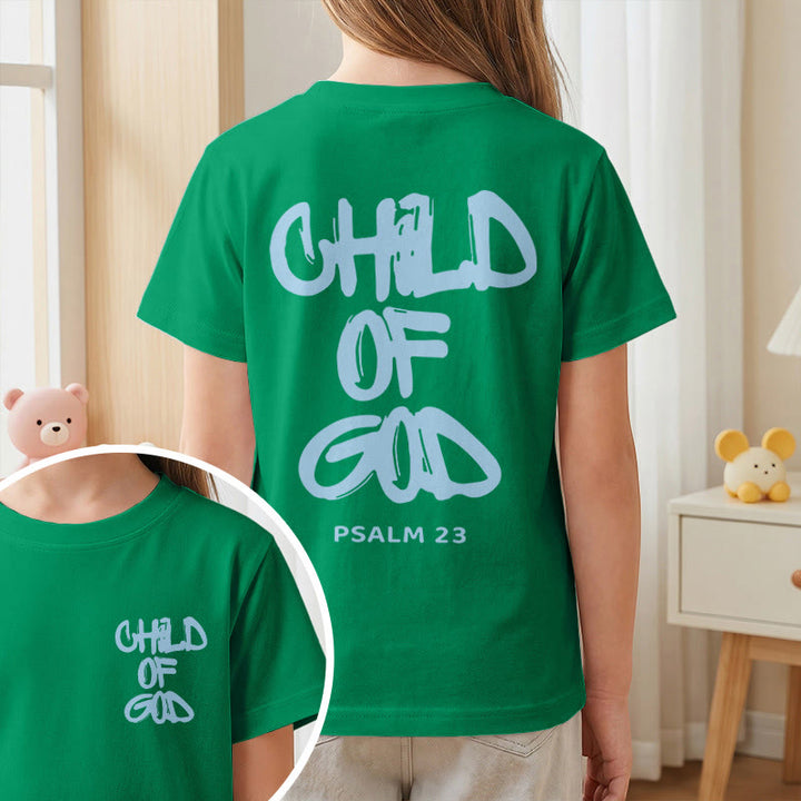 Christianartworkshop Andachts-T-Shirt mit Bibelvers „Kind Gottes“ aus Psalm 23 - image 27