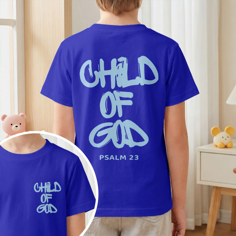 Christianartworkshop Andachts-T-Shirt mit Bibelvers „Kind Gottes“ aus Psalm 23 - image 6