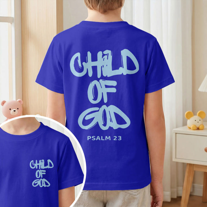 Christianartworkshop Andachts-T-Shirt mit Bibelvers „Kind Gottes“ aus Psalm 23 - image 6