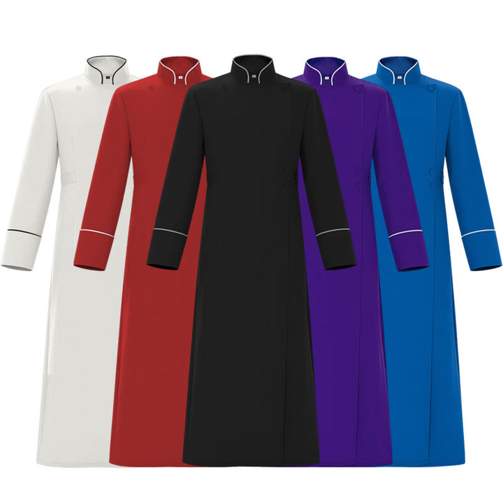 Christianartworkshop Formelle Priesterrobe: 5 Farben im langen Roben-Design - Lila - 2XL - image 6