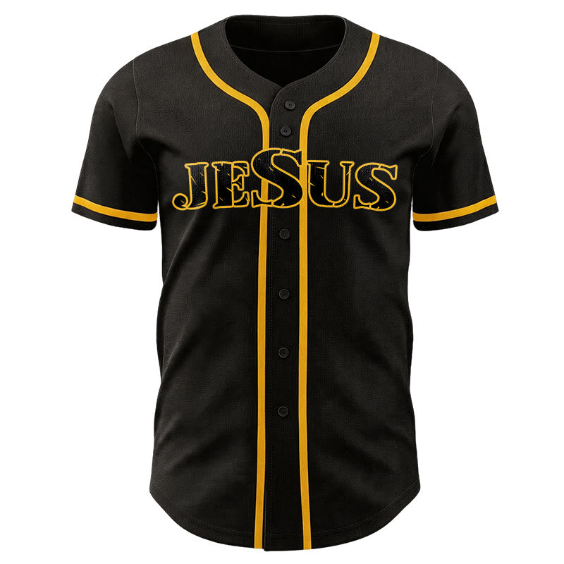 Christianartworkshop Baseballtrikot mit Jesus-Kreuz, Nagel und Dornenkrone - image 1